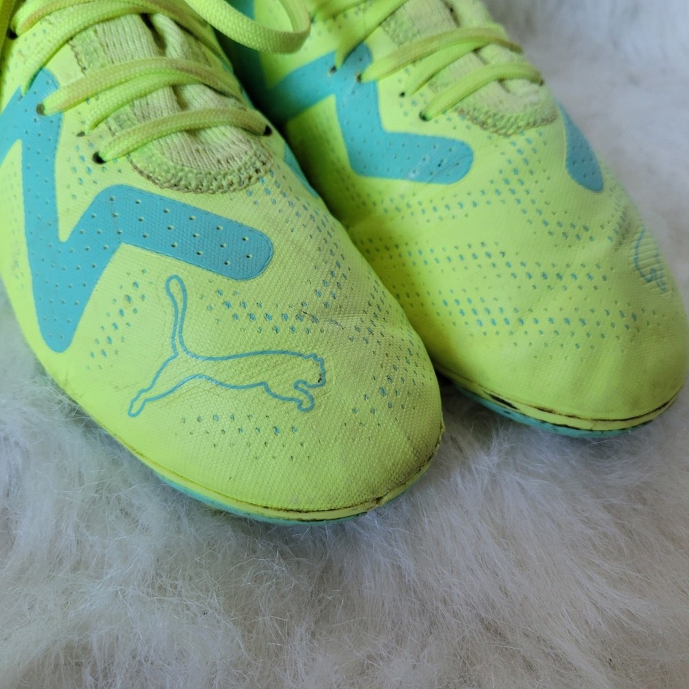 Puma Future Play FG/AG 107187-03 Mens 5 Yellow Teal Football Boot Soccer Cleats - Picture 6 of 14